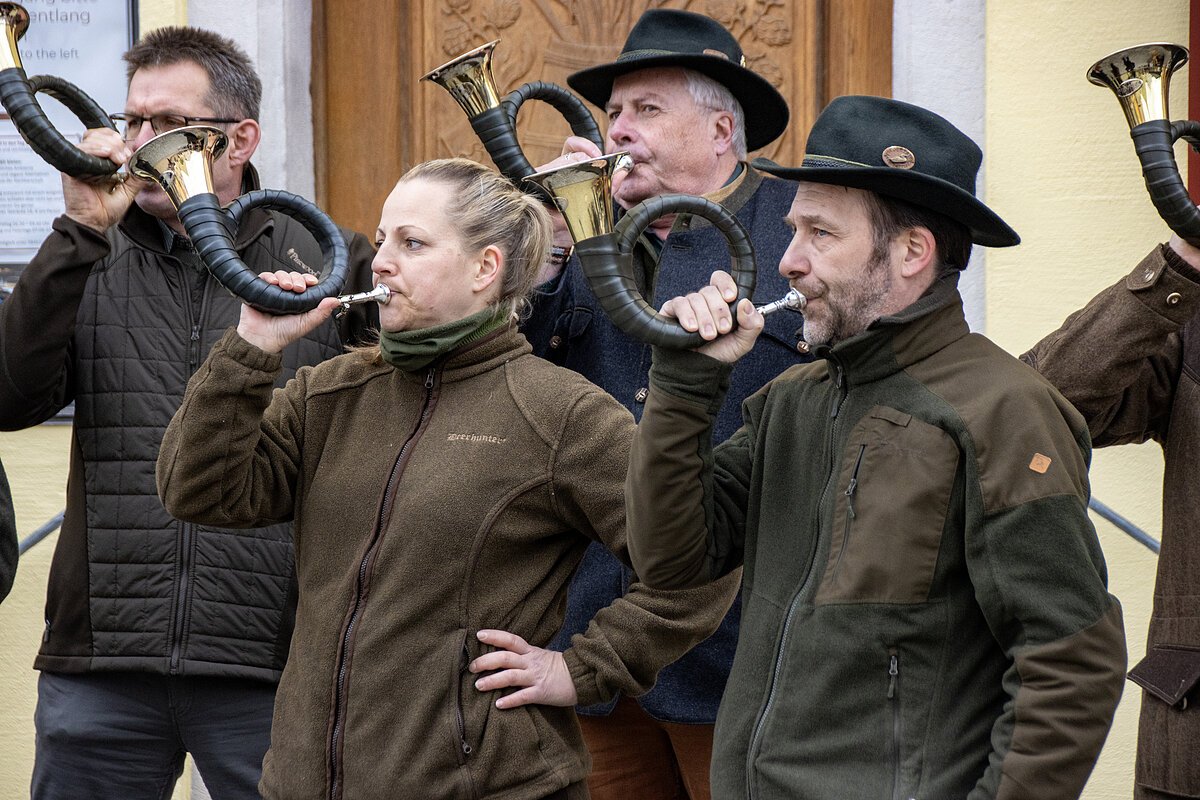 Auftritt der Jagdhornbläser